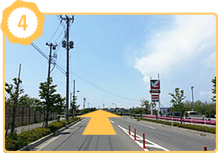 郡山インター方面からの道順4